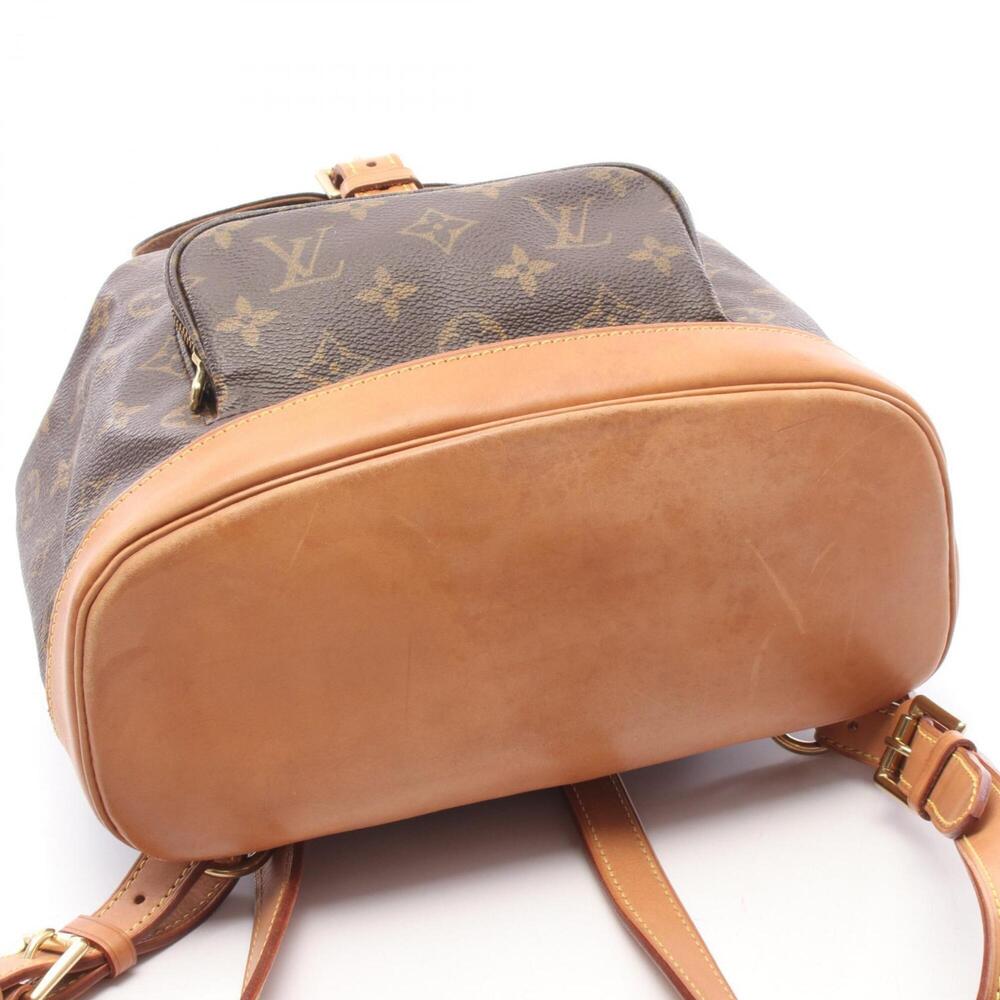 LOUIS VUITTON Authentic Brown Monogram Leather Backpack - Picture 7 of 12
